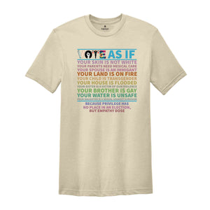 Vote As If Shirt, Custom Register Shirt, Election 2024 Shirt, Voter Shirt, Voting Shirt, Vote Gift, Equality Shirt, Pro Choice Shirt