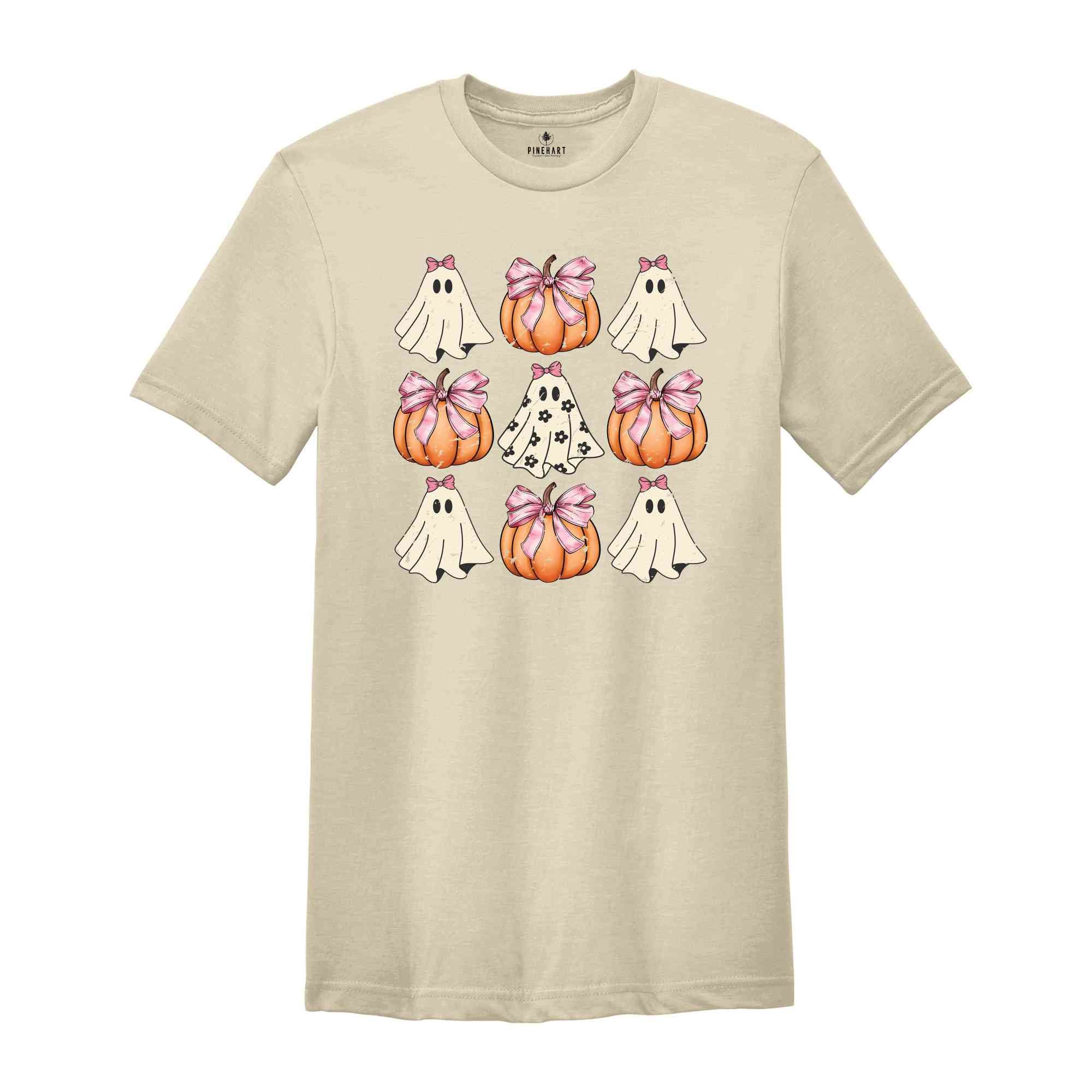 Halloween Ghost Shirt, Pumpkin Spice Shirt, Cute Halloween Shirt, Spooky Season Shirt, Halloween Gift, Pumpkin Shirt, Boo Shirt, Ghost Shirt