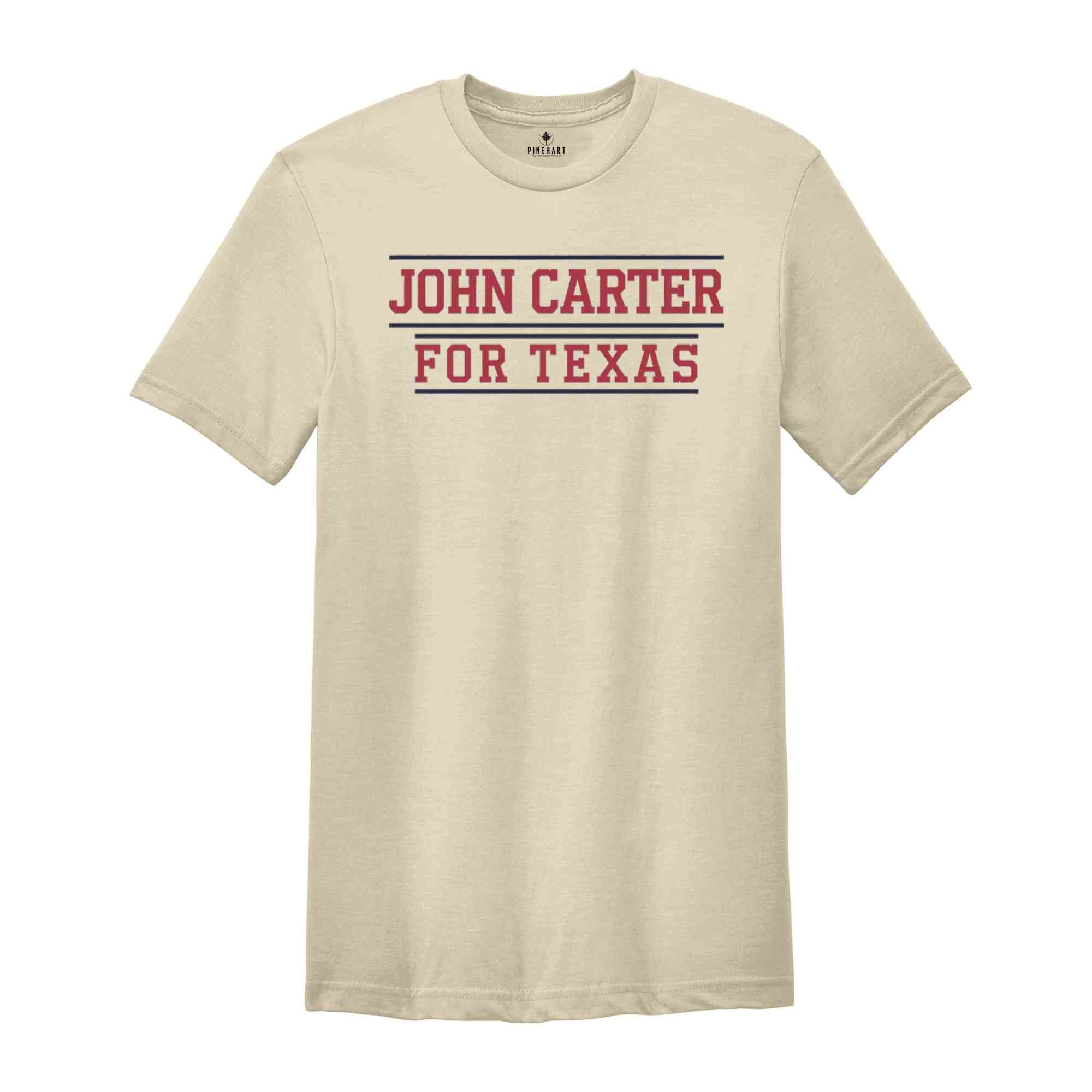 John Carter for Texas 2024 Congressional Elections Campaign T-Shirt, Representative Carter 2024 Texas Elections Campaign Apparel