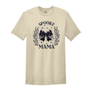 Halloween Mommy and Me Shirt, Spooky Mama Mini Shirt, Kids Halloween Shirt, Mother and Daughter, Dark Coquette Halloween Mom Shirt