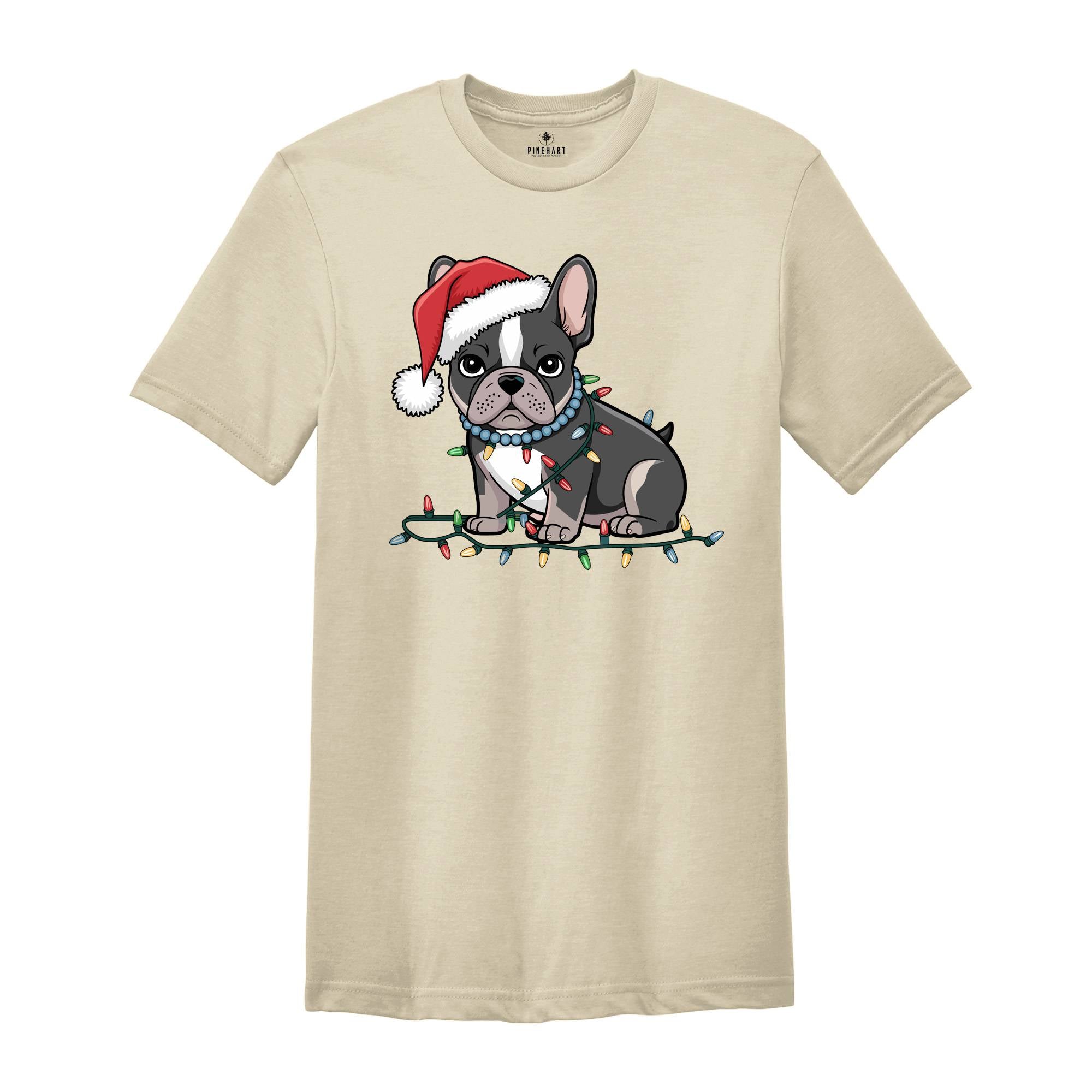 French Bulldog Christmas Shirt, Dog Mom Shirts, Holiday Party Shirt, Dog Owner Shirt, Christmas Dog Gifts, Dog Dad Shirt