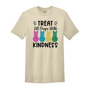 Treat All Peeps With Kindness Shirt, Easter Peeps TShirt, Cute Easter Shirt, Easter Gifts, Easter Day Shirt, Kids Easter Shirt