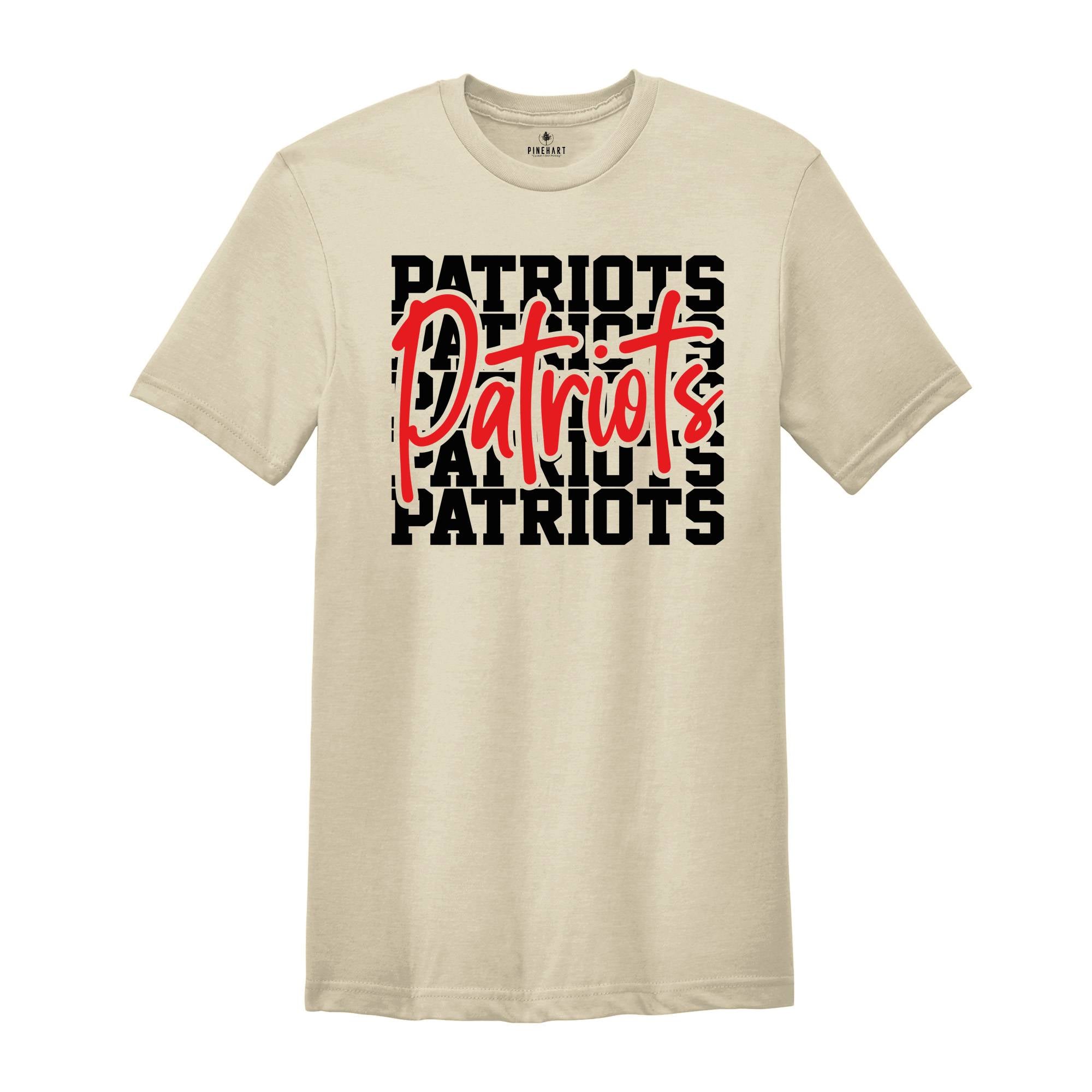 Team Mascot Shirt, Patriots Team Shirt, Patriots Team Spirit Shirt, Patriots Fan Shirt, Patriots School Shirt, Patriots School Spirit