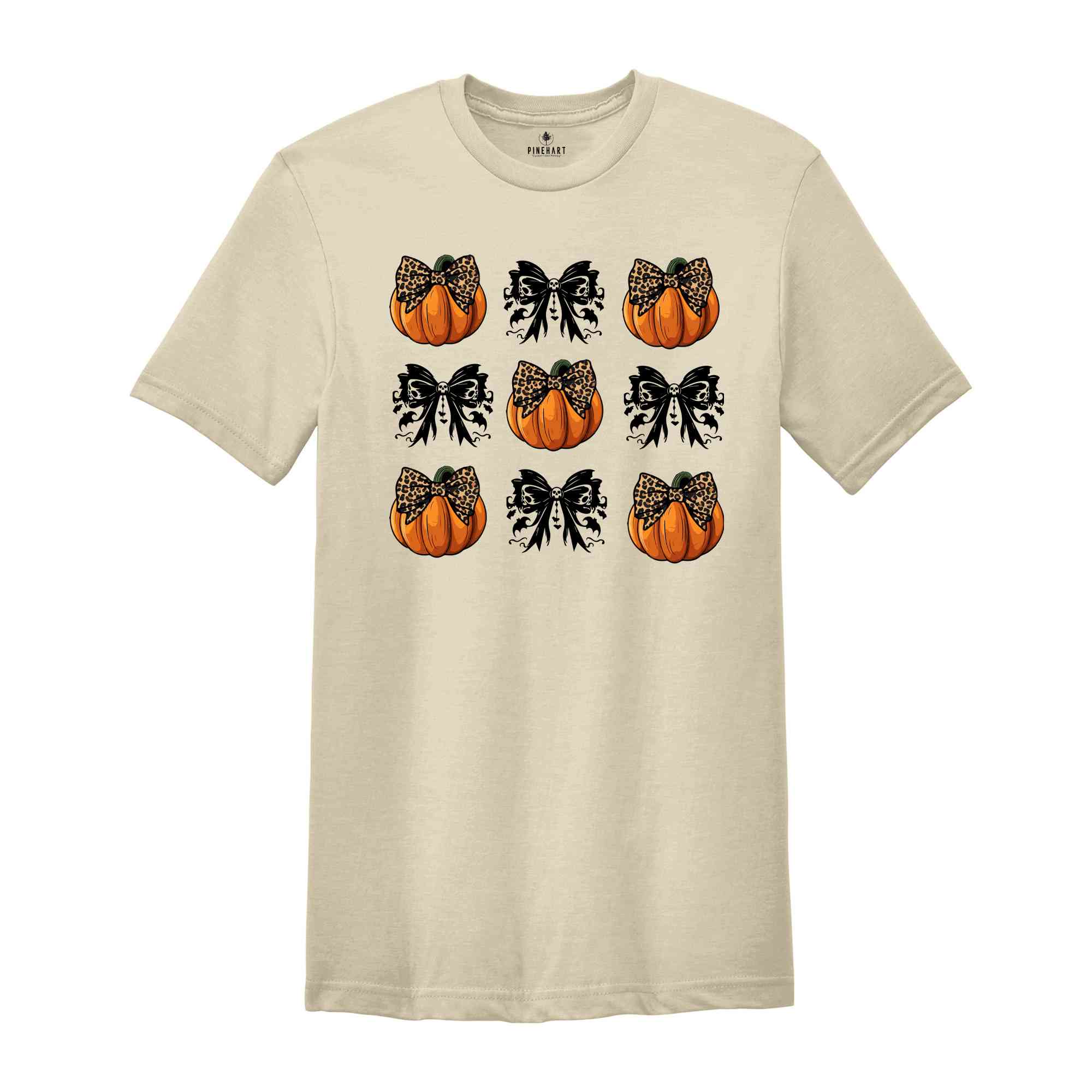 Coquette Bow Aesthetic T-Shirt, Cute Fall Shirt , Thanksgiving Shirt, Pumpkin Shirt, Fall Shirt, Cute Girly Shirt