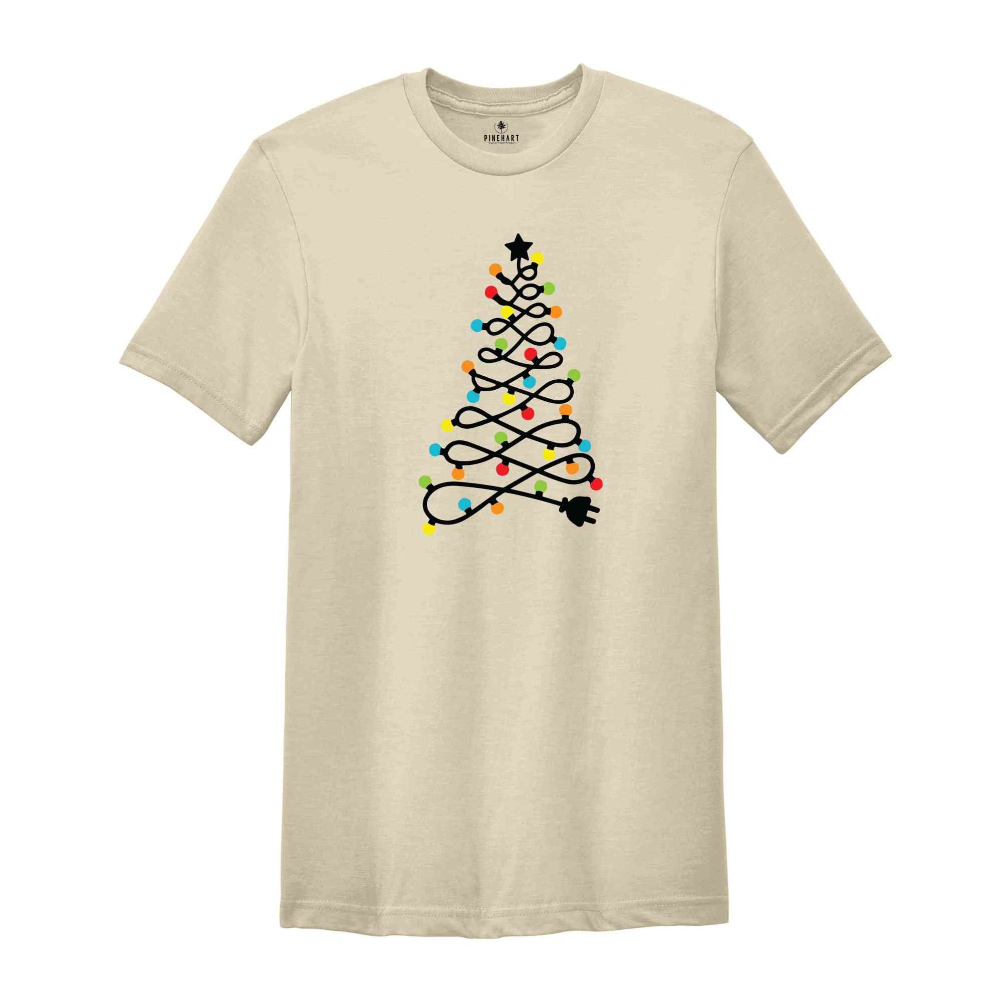 Christmas Light Tree Shirt, Christmas Tree Shirt, Holiday Shirt, Winter Shirt, Christmas Lights Shirt, Xmas Lights Shirt, Xmas Shirt