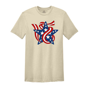 Stars and Stripes Shirt, Retro American Flag, 4th of July Shirts, Stars Peace and Stripes Retro, American Flag Shirt, 4th of July