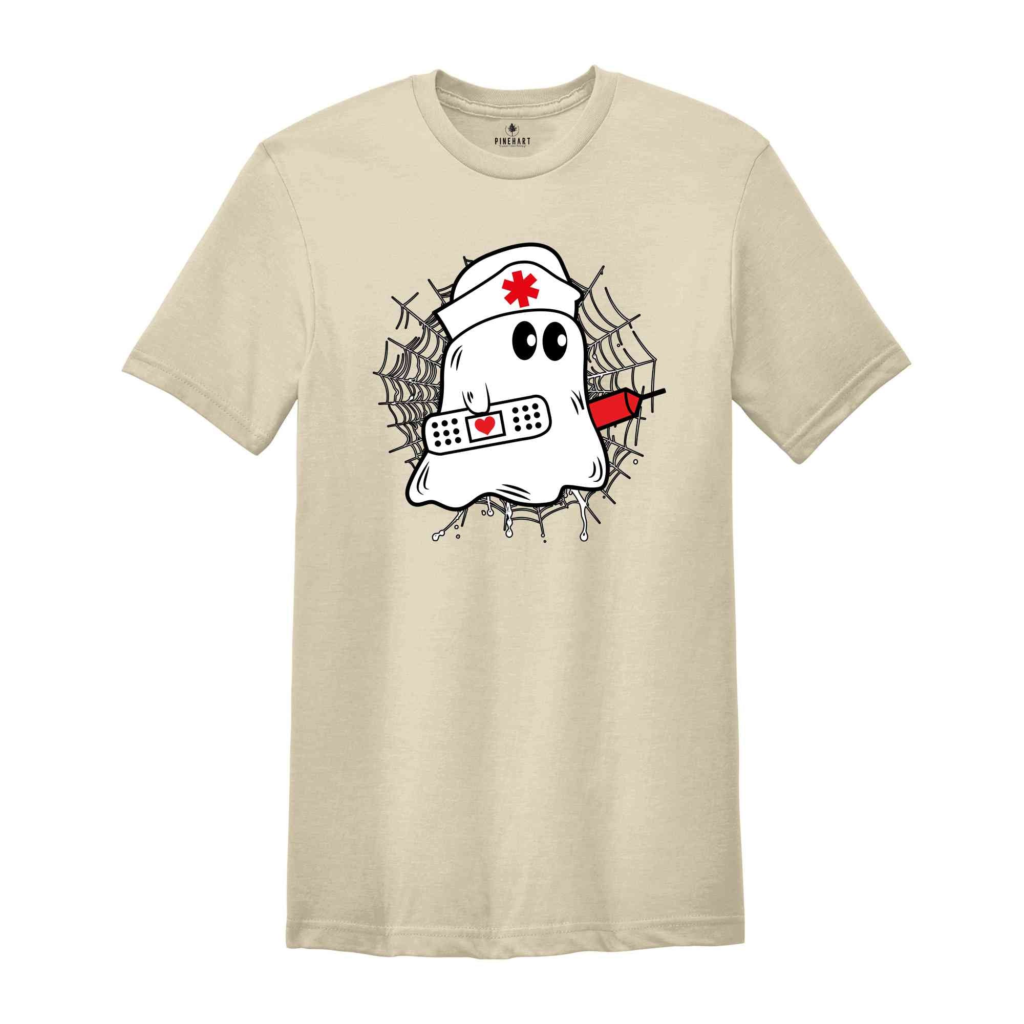 Nurse Ghost Shirt, Nurse Life Shirt, Halloween Ghost Shirt, Halloween Gift, Spooky Vibes Shirt, Ghost Shirt, Boo Shirt, Nurse Gift