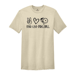 Peace Love Pickleball, Pickleball Outfit, Pickleball Shirt, Pickleball Player, Pickleball Tee, Pickleball T-Shirt, Pickleball Lover Tee