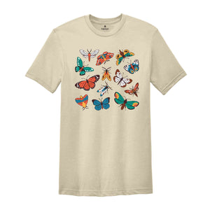 Vintage Butterflies Shirt, Retro Butterfly Shirt, Mothers Day Gift Shirt, Nature Lover Gift, Boho Shirt