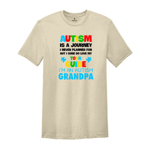 Autism Is A Journey Shirt, Autism Grandpa Shirt, Autism Awareness Shirt, Neurodiversity Shirt, Puzzle Piece, ADHD Shirt, Autism Month Shirt