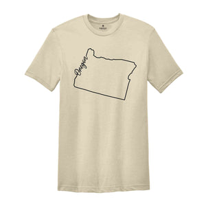 Oregon State Shirt, The USA State Shirt, Oregon USA Shirt, Oregon Map Outline Shirt, US Outline Shirt, United States Shirt