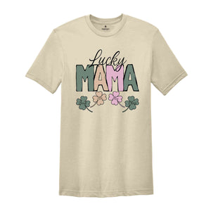 Lucky Mama St. Patrick's Custom Shirt, Mama Shirt, Lucky Mama Tee, St. Patrick's Shirt, Custom Shirt, Clover Shirt, Lucky Mama Custom Tee