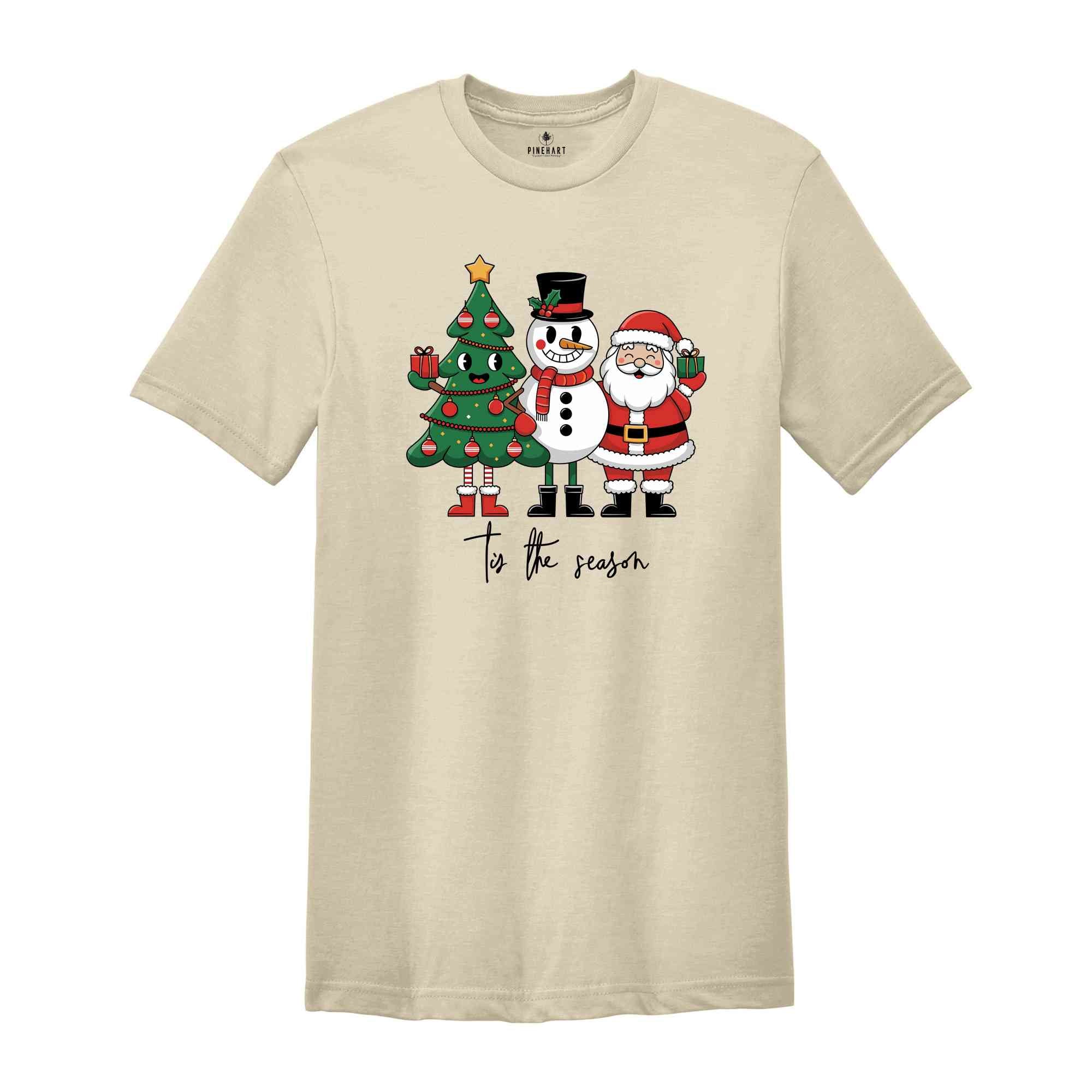 Tis The Season Shirt, Christmas Shirt, Cute Christmas Shirt, Trendy Holiday Tee, Believe Shirt, Santa Shirt, Santa Gifts