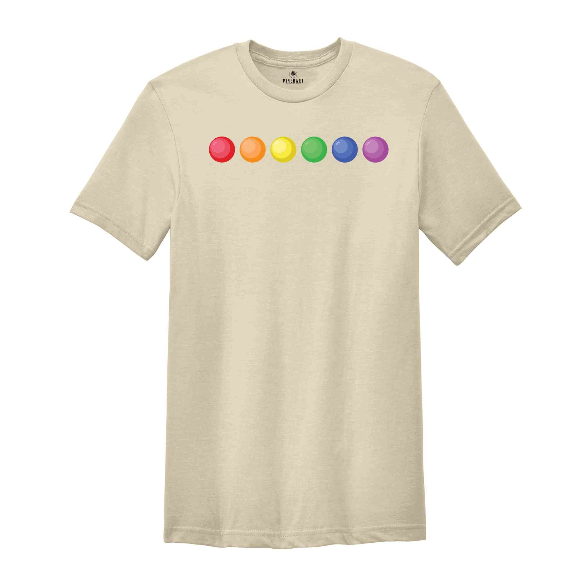 Prideful Rainbow LGBT Shirt, Colorful Tee for LGBTQ+ Supporters, Rainbow Pride Shirt, Pride Ally Tee, Love Is Love Shirt, Pride Parade Shirt