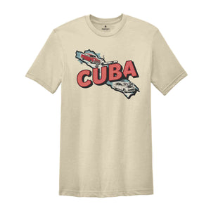 Retro Cuba Shirt, Cuba Travel Shirt, Country Travel Shirt, Shirt For Traveler, Travel Lover Gift, Travel Tee, Trip Shirt