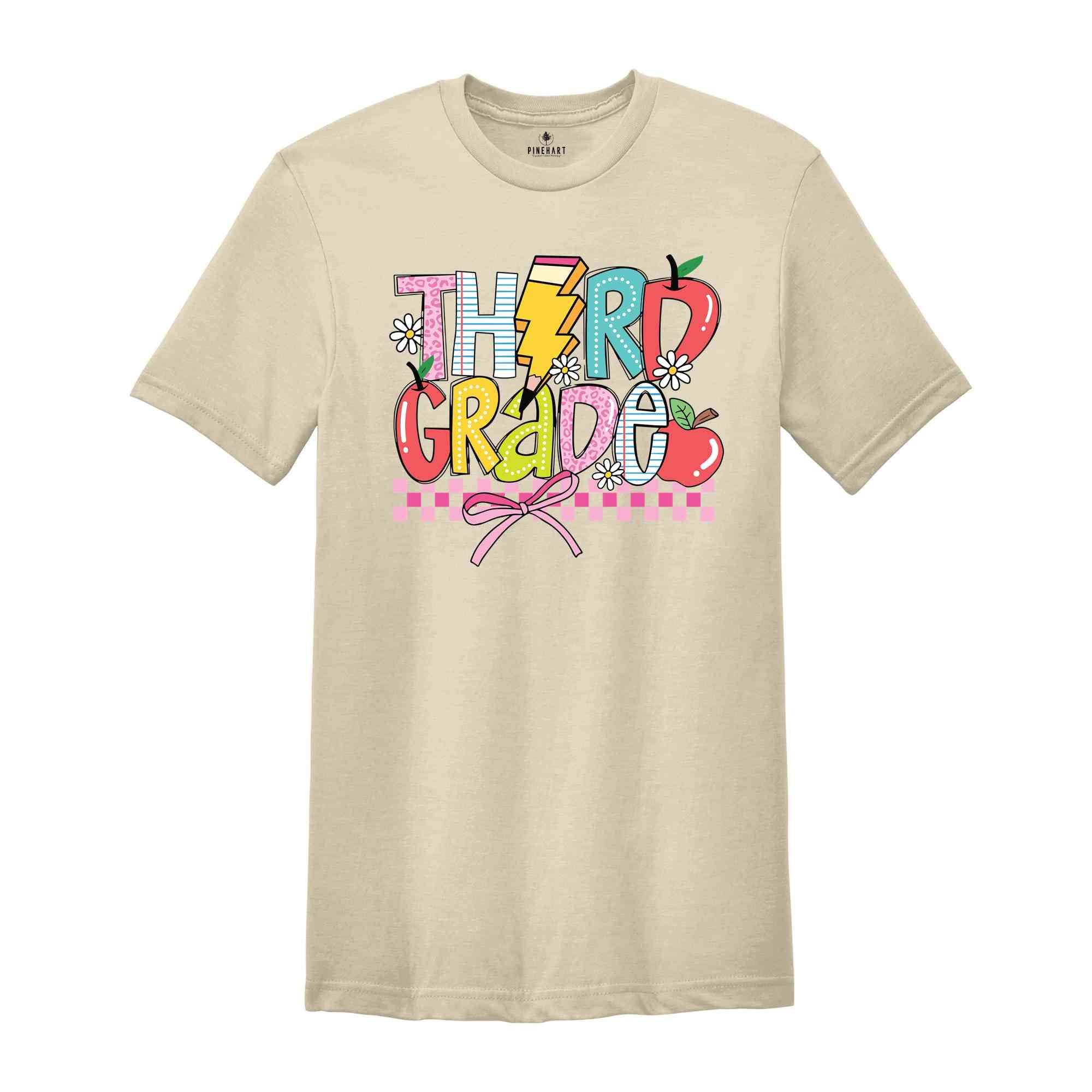 Hello Third Grade Shirt, 3rd Grade Shirt, Back To School Shirt, Third Grade Gift, Third Day Of School Shirt, Third Grade Teacher Shirt