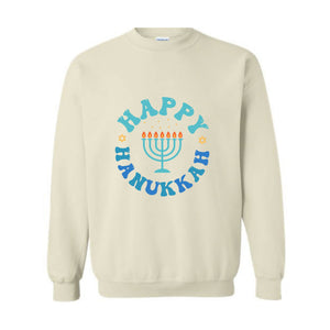 Happy Hanukkah Sweatshirt, Hanukkah Dinner , Funny Jewish Family