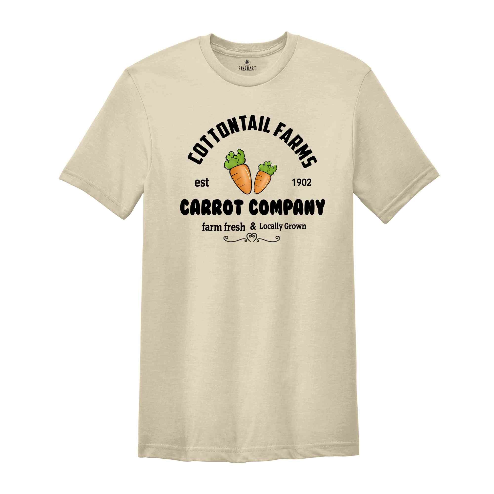 Cottontail Farms Carrot Company Shirt, Easter Day Shirt, Cute Easter Shirt, Funny Easter Shirt, Happy Easter Day, Easter Bunny Shirt