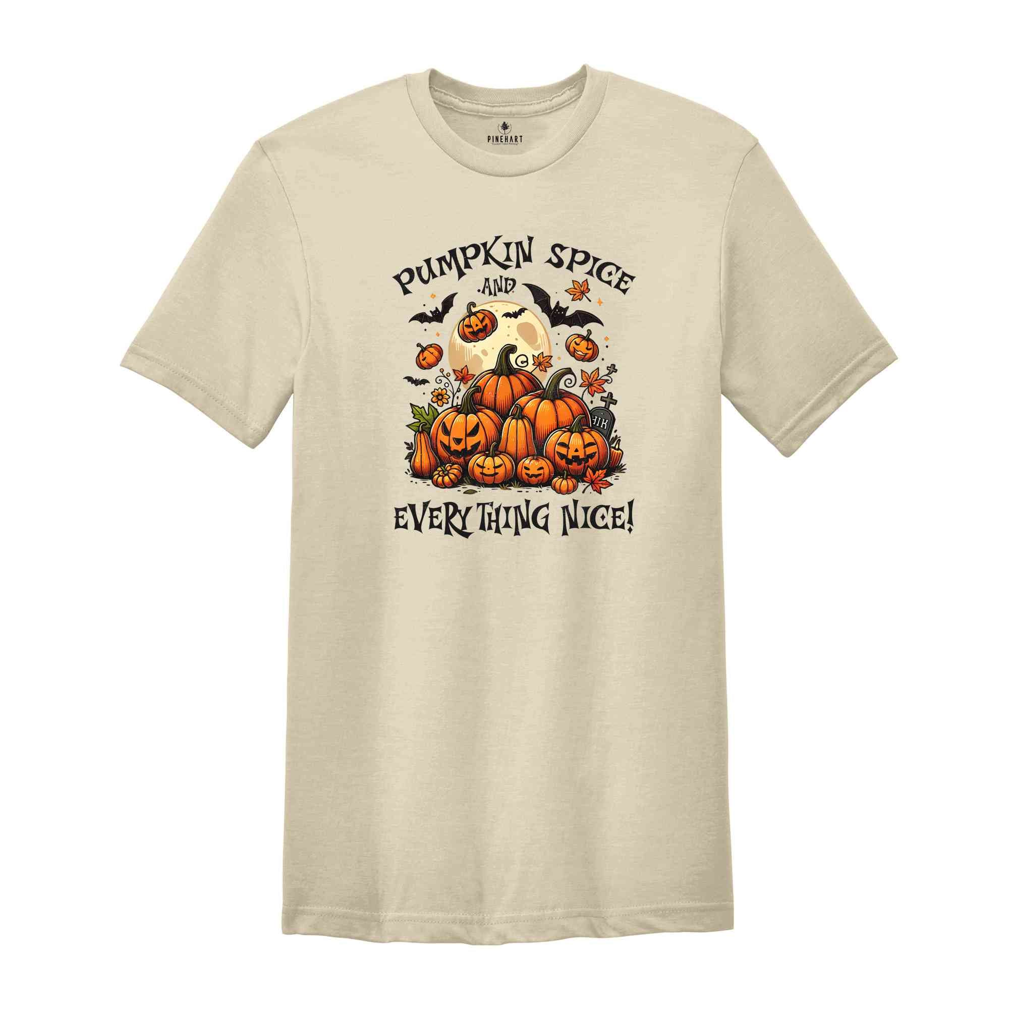 Pumpkin Spice And Everything Nice Shirt, Witch Shirt, Fall Shirt, Halloween Party Shirt, Working Women Union Shirt