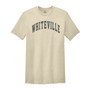 Whiteville Shirt, Whiteville City Shirt, Minimalist Shirt, Whitesville Shirt, Vacation Shirt, White Shirt