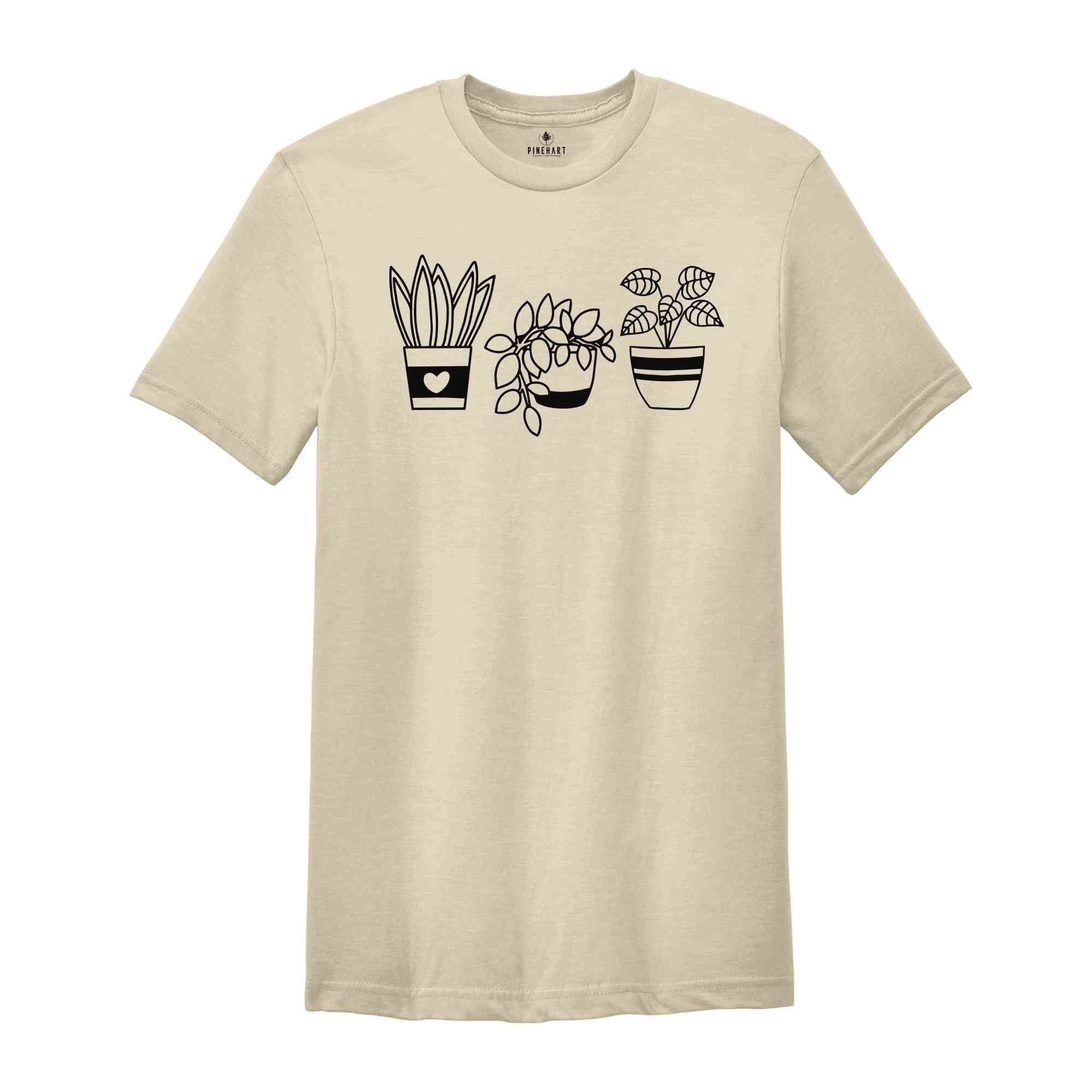 Potted Plant Shirt, Plant Lady,Indoor Plant Lover, Plant Lover Shirt, Garden Lover T-Shirt, Crazy Plant Mom