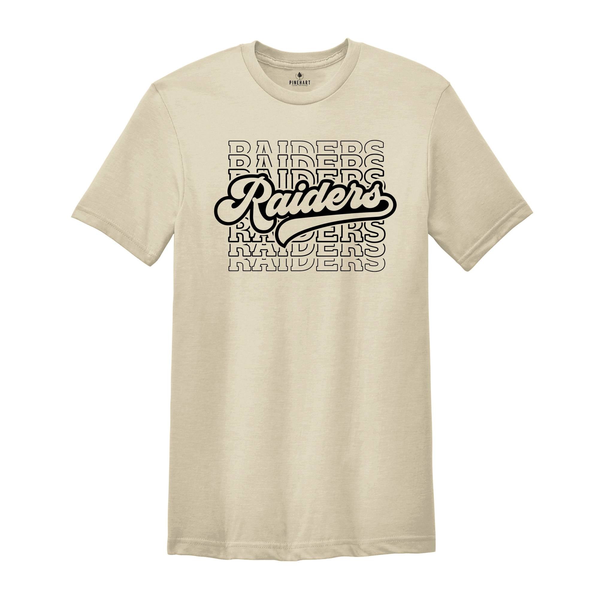 Team Mascot Shirt, Raiders Team Shirt, Raiders Team Spirit Shirt, Raiders Fan Shirt, Raiders School Shirt, Raiders School Spirit