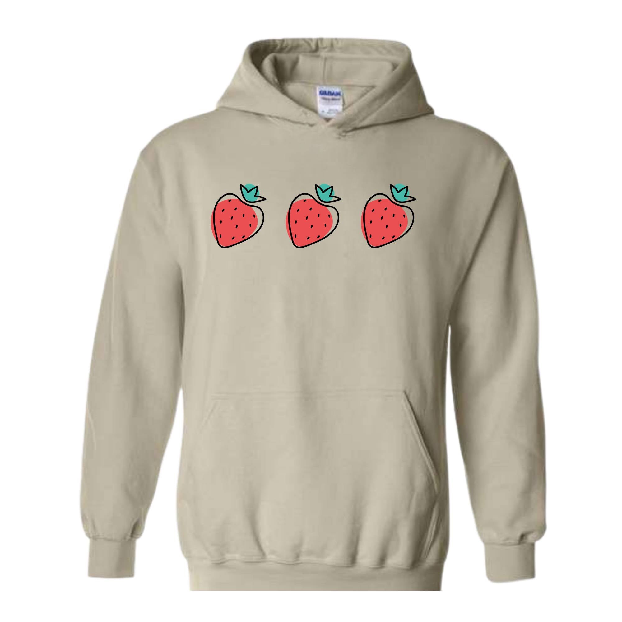 Strawberry Woman Sweatshirt, Strawberry Hoodie, Red Strawberry, Strawberry Gift For Women, Cute Strawberry Sweatshirt, Gardening Sweatshirt