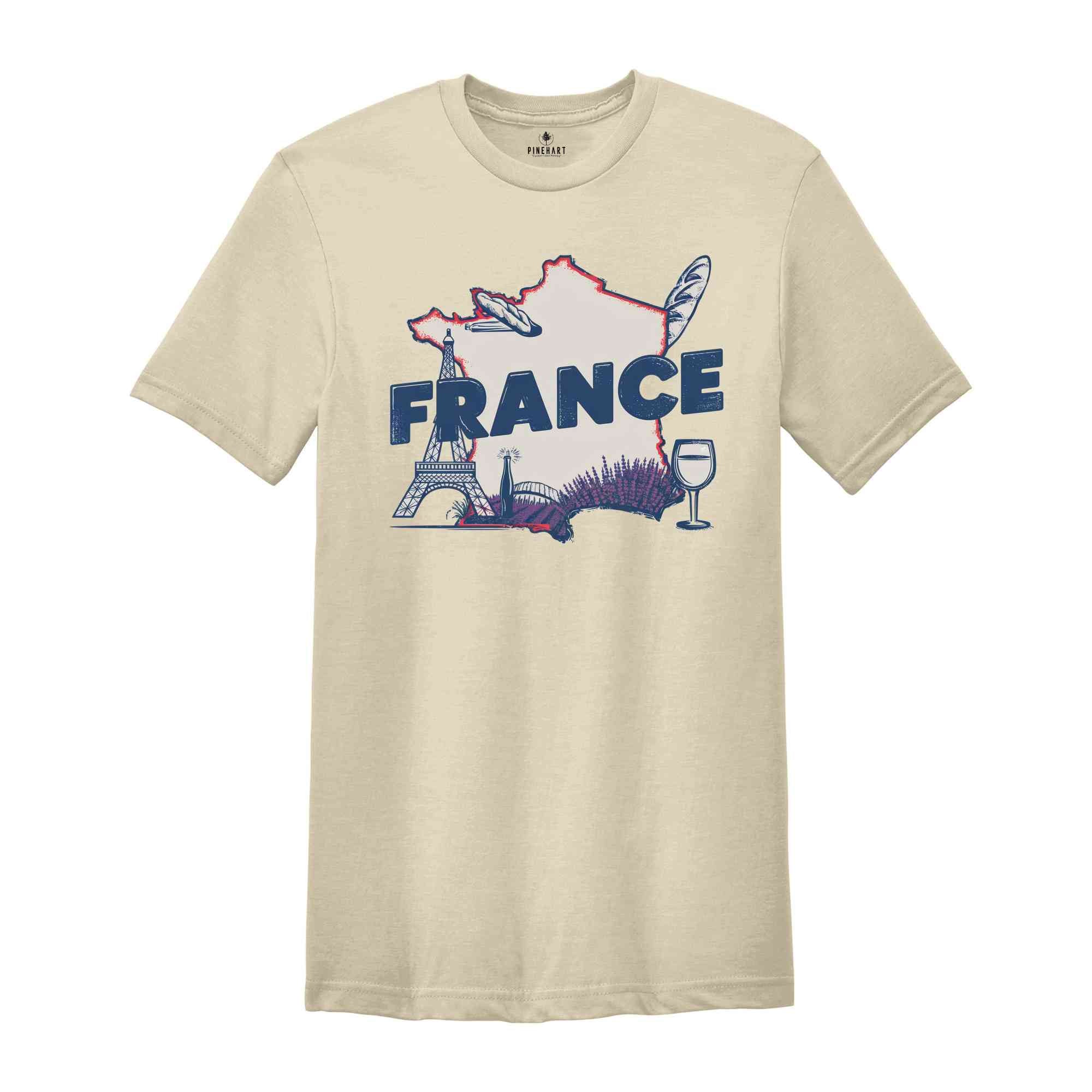 Retro France Shirt, France Travel Shirt, Country Travel Shirt, Shirt For Traveler, Travel Lover Gift, Travel Tee, Trip Shirt