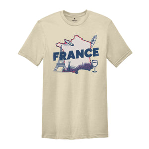 Retro France Shirt, France Travel Shirt, Country Travel Shirt, Shirt For Traveler, Travel Lover Gift, Travel Tee, Trip Shirt