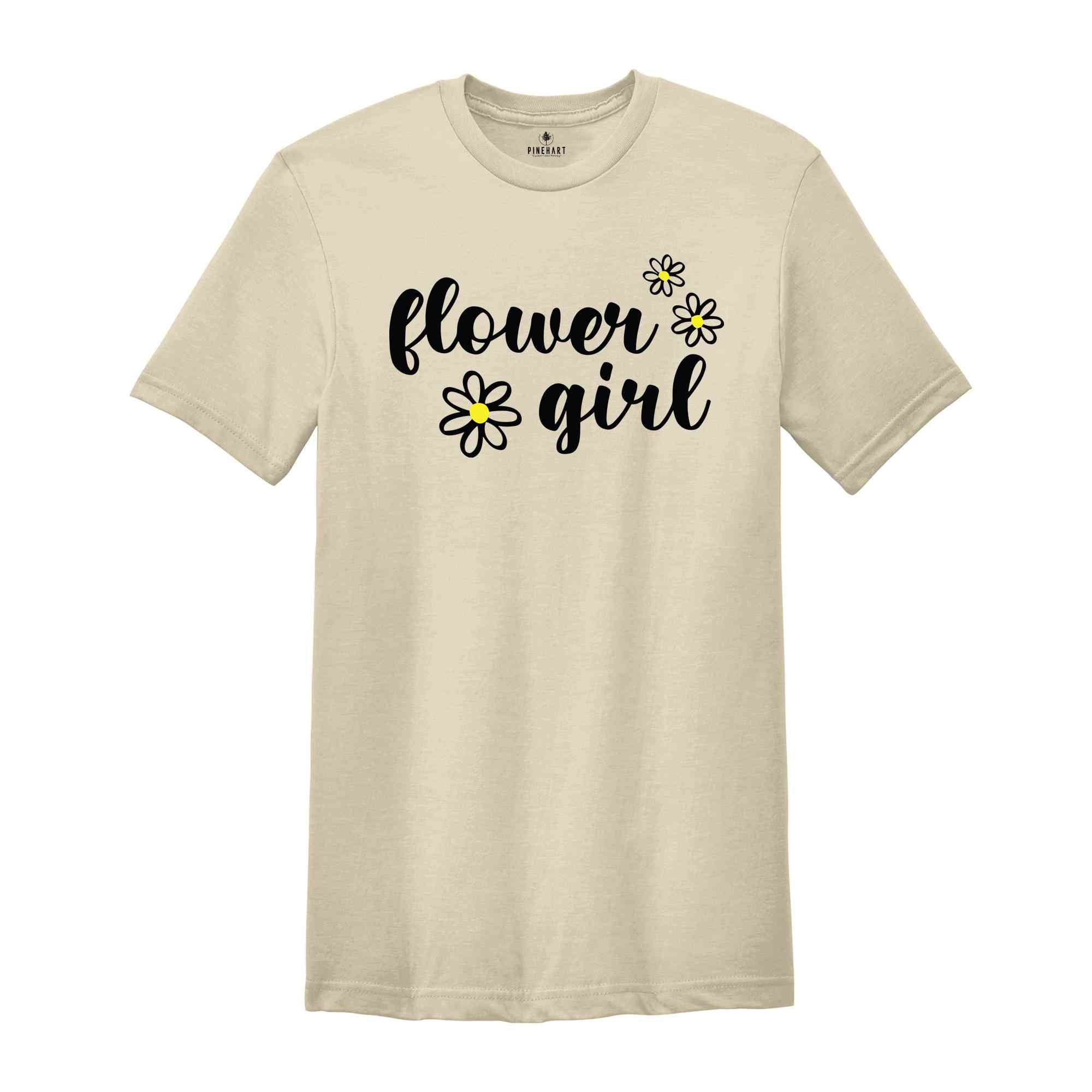 Flower Girl Shirt, Wedding Shirt, Matching Bridesmaid Shirt, Flower Girl Wedding Party Shirt, Cute Flower Girl