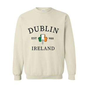 Custom Ireland Cities Sweatshirt, Irish Sweatshirt, Personalized Irish Hoodie, St. Patrick's Sweatshirt, Irish Pride