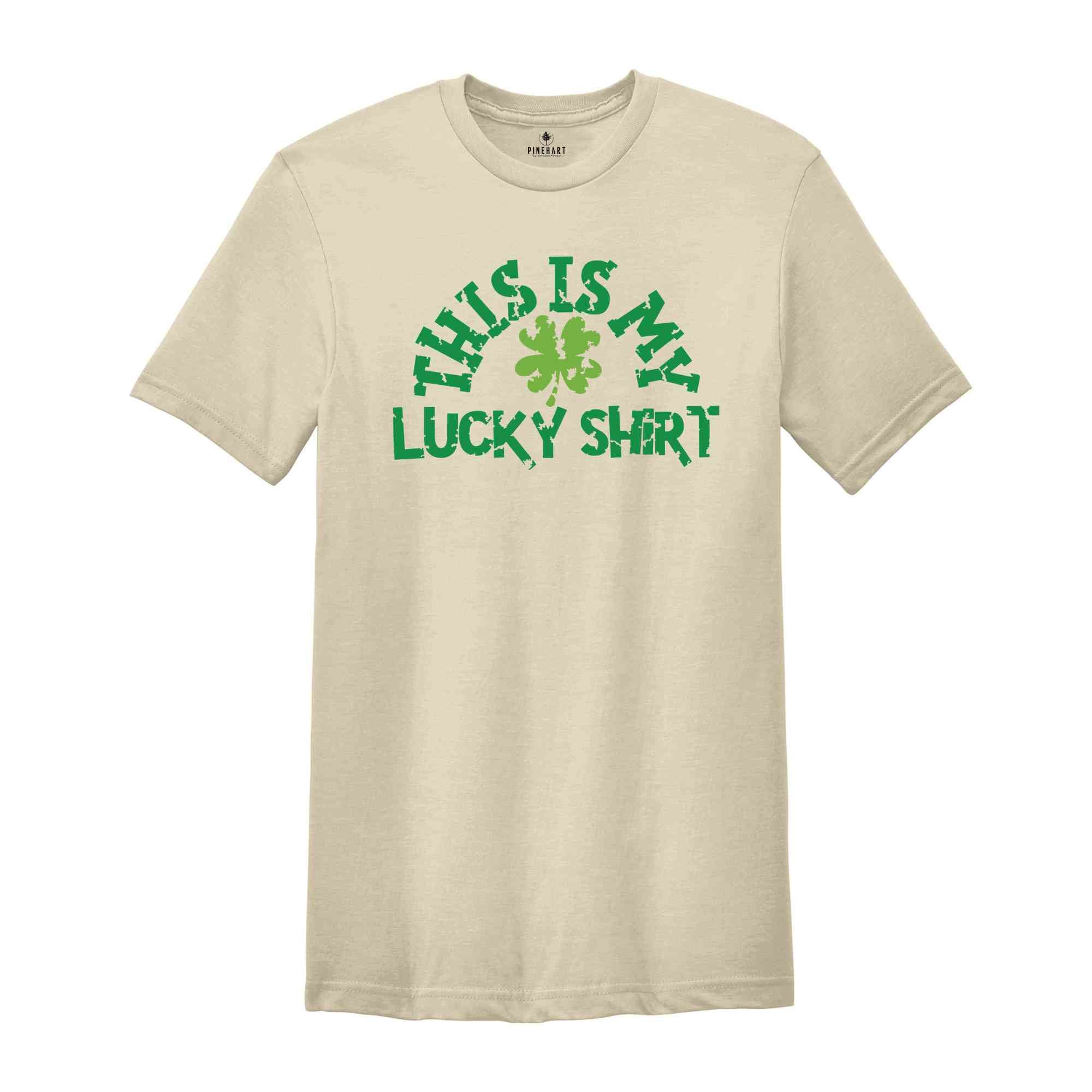 This is My Lucky Shirt, Shamrock T-shirt, Four Leaf Clover T-shirt, St Patricks Day Sweatshirt, Patty's Day