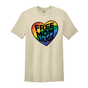 Free Mom Hugs Shirt, Love Is Love, Pride Heart Shirt, Equality Shirt, Queer Shirt, Funny Gay Pride Tank, LGBT Pride Gift