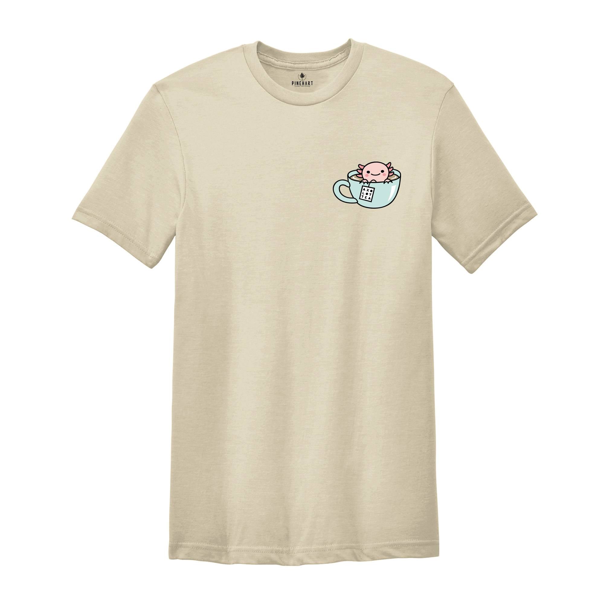 Axolotl in a Tea Cup Shirt, Axolotl Shirt, Cute Axolotl Shirt, Smiling Axolotl Shirt, Axolotl Lover Shirt, Funny Animal Shirt