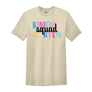 Kinder Garten Squad Shirt, Teacher Shirt, Grade Squad Teacher Shirt, Squad Shirt, New Teacher Shirt, Grade Shirt, Back To School Shirt