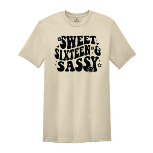 Sweet Sassy Sixteen Shirt, Birthday Girl Shirt, Cute Birthday Shirt, Tie Dye Shirt, Birthday Party Shirt Girl, Birthday Gift, Kids Tshirt