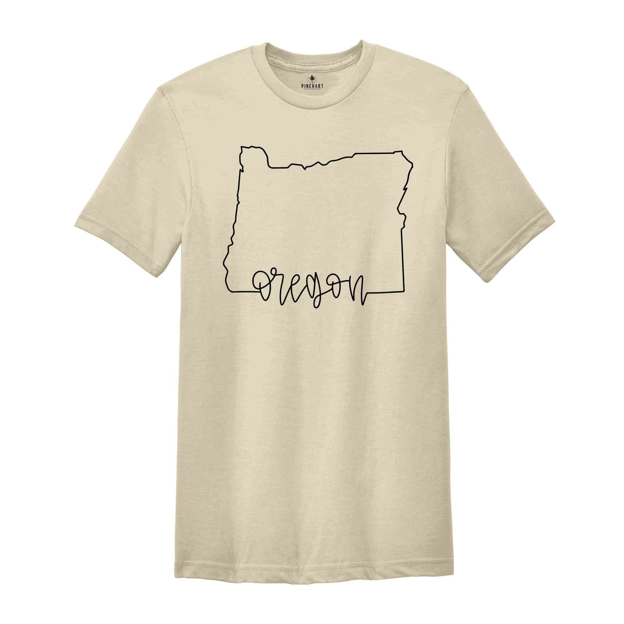 Oregon State Shirts, Oregon State Map Shirt, Oregon Travel Gifts, Oregon Clothing, Oregon State Sweatshirt, Oregon Apparel, Oregon Mom Gifts