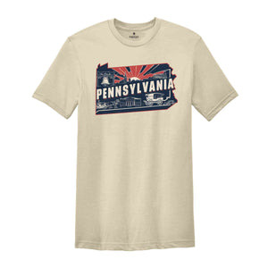 Retro State Of Pennsylvania Shirt, State Of Pennsylvania Shirt, State Shirt, Pennsylvania Lover Shirt, Family Trip Shirt, Travel Shirt