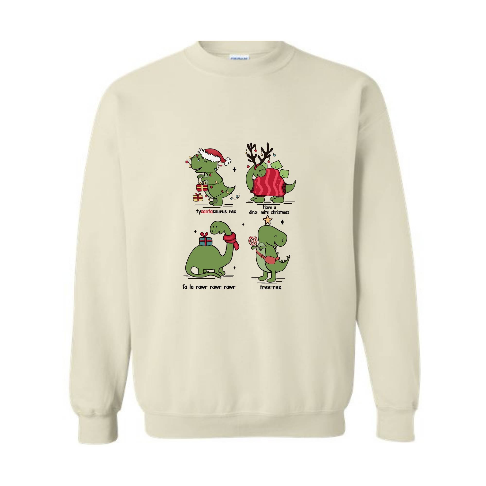 Christmas Dinosaur Sweatshirt, Dinosaur Sweathirt, Christmas Gifts, Dinosaur Lover Sweathirt, Fall Sweatshirt, Christmas Sweatshirt