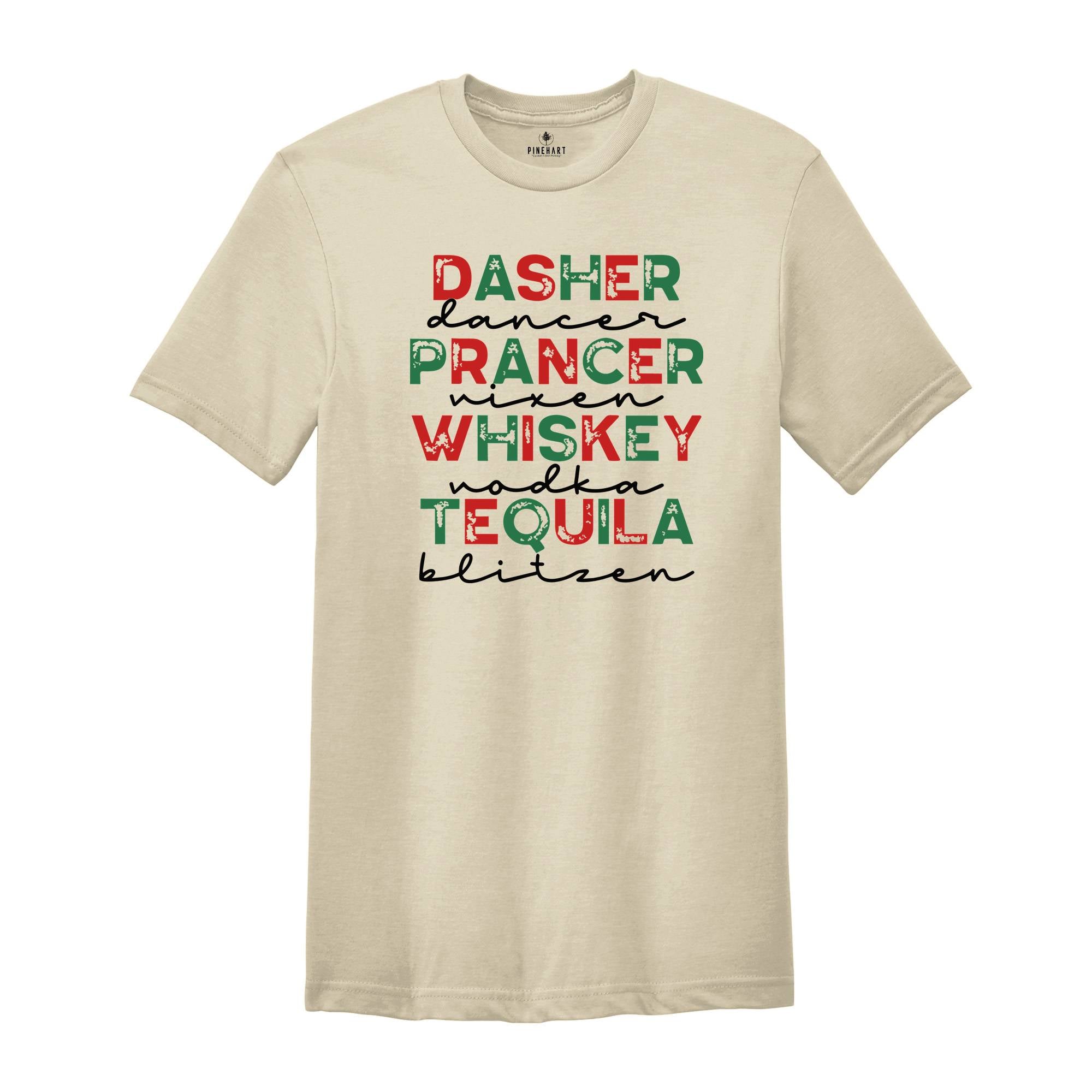 Dasher Dancer Shirt, Christmas Shirt, Funny Christmas, Drinking Christmas, Holiday Party Shirt, Christmas Sweatshirt