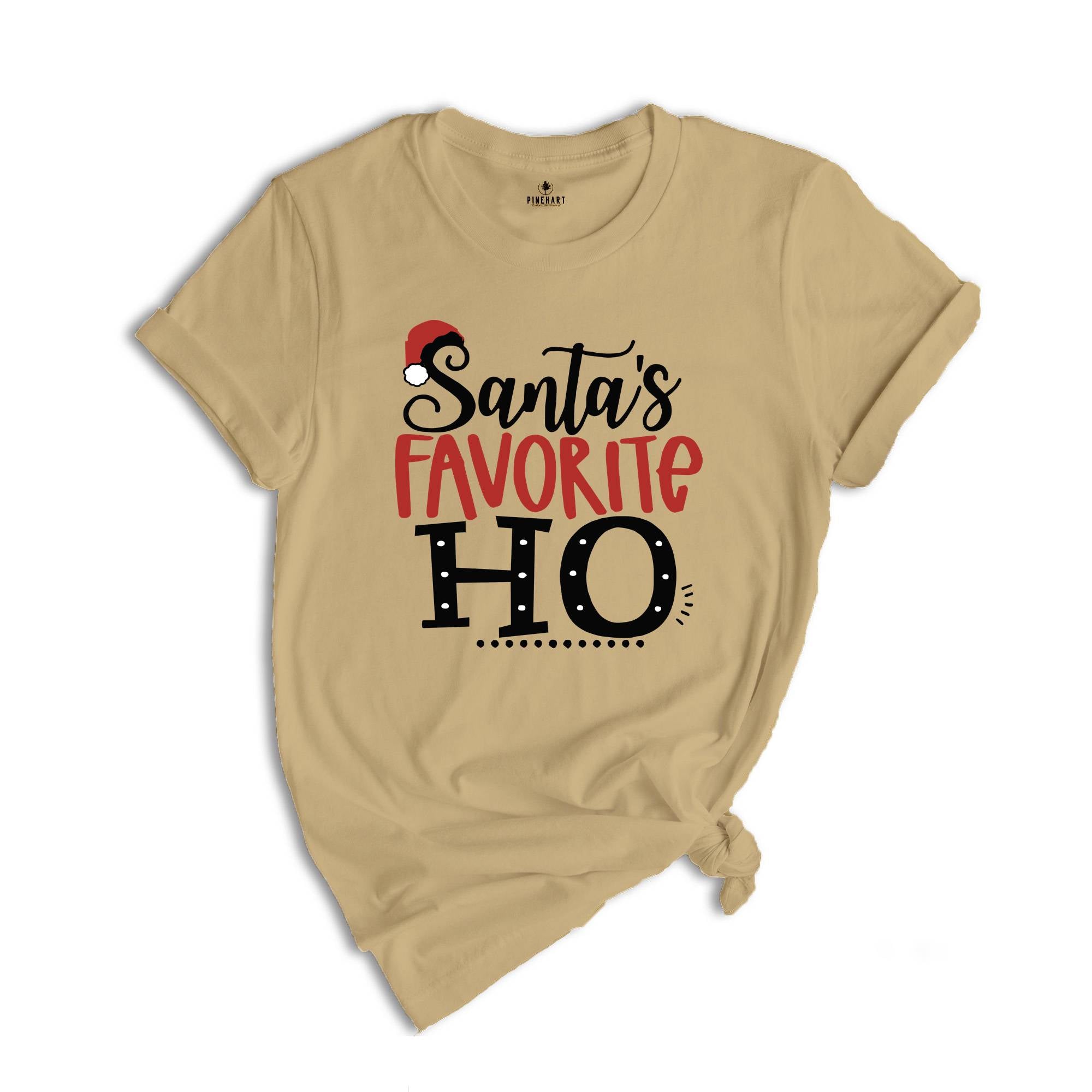 Christmas Santa Shirt, Santa's Favorite Ho Shirt, Matching Christmas T-Shirt, Christmas Couple Gift, Holiday Vibes Tee