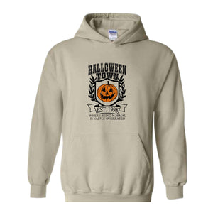 Halloween Town University Hoodie, Halloween Town EST 1998 Hoodie, Halloween Hoodie, Fall Hoodie