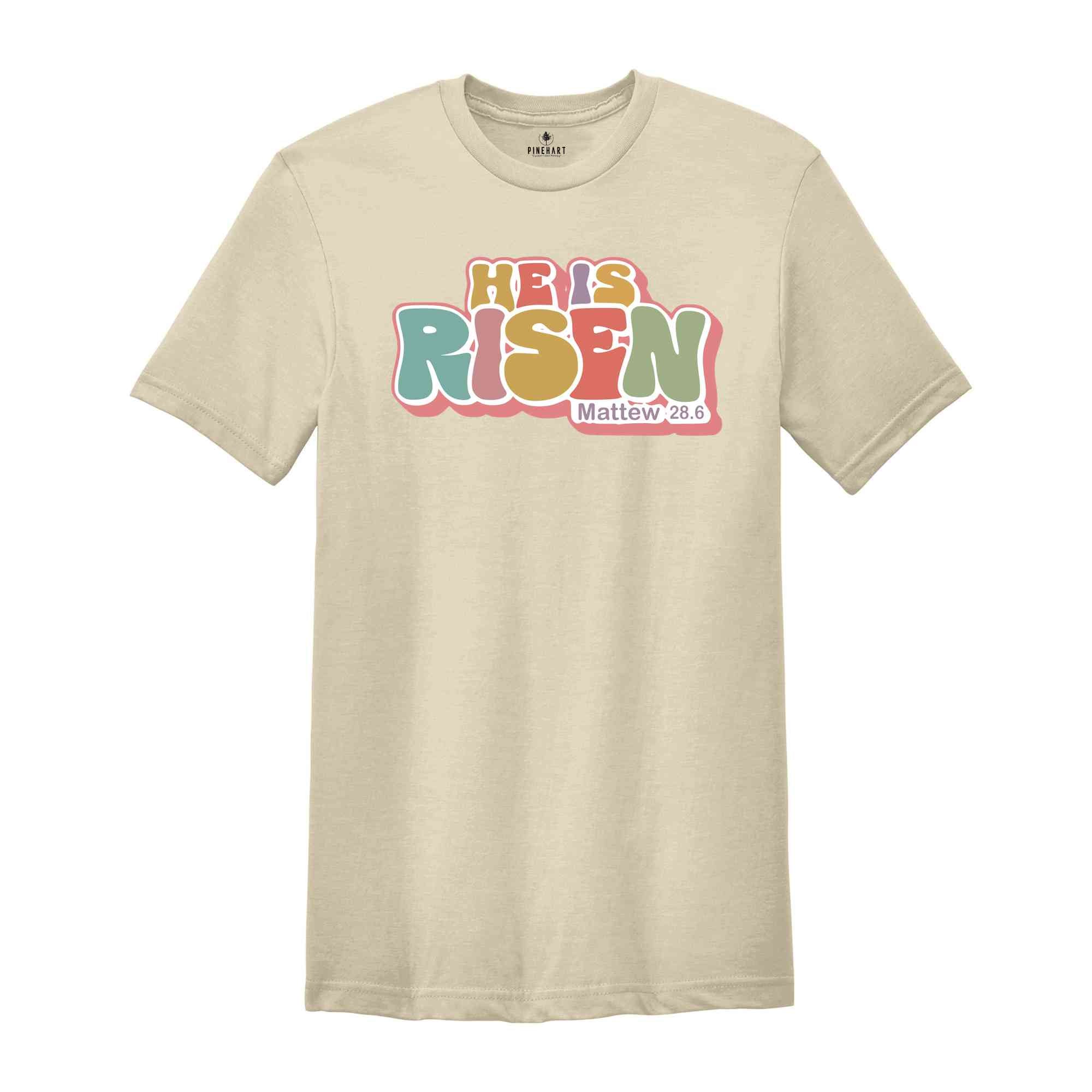 He is risen Matthew 28:6 Shirt, He is risen Shirt, Happy Easter Shirt, Bunny Shirt, Easter Shirt, Cute Shirt