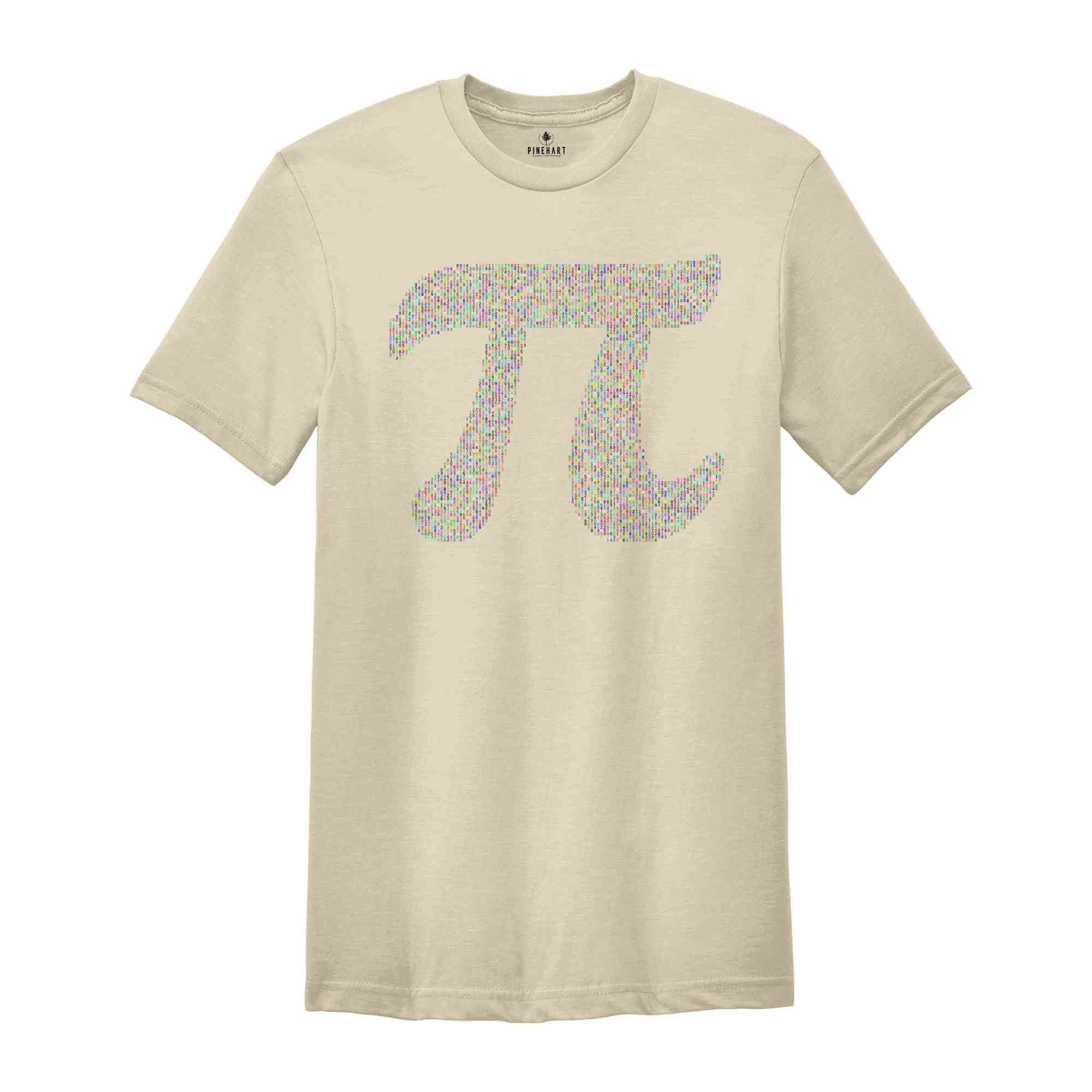 Pi Symbol Shirt, Math Lover Shirt, National Pi Day Shirt, Happy Pi Day Shirt, Funny Pi Shirt, Rainbow Pi Shirt