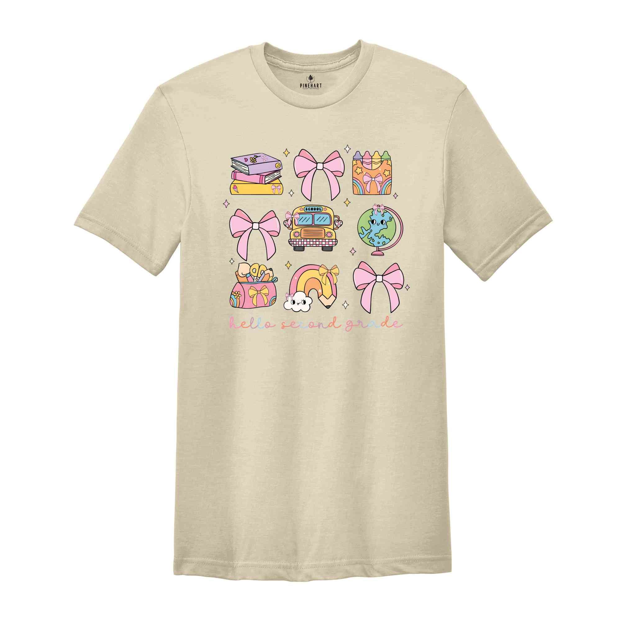 Hello Second Grade Shirt, Cute Doodle Shirt, Back To School Shirt, Cute Back To School Shirt, First Day Of School Shirt, 2nd Grade Shirt