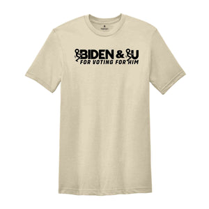 Fuck Biden Fuck U For Voting For Him Shirt, Anti Biden Shirt, 2024 Election Shirt, Voting Shirt, Political Shirt, Funny Shirt, Sarcastic Tee