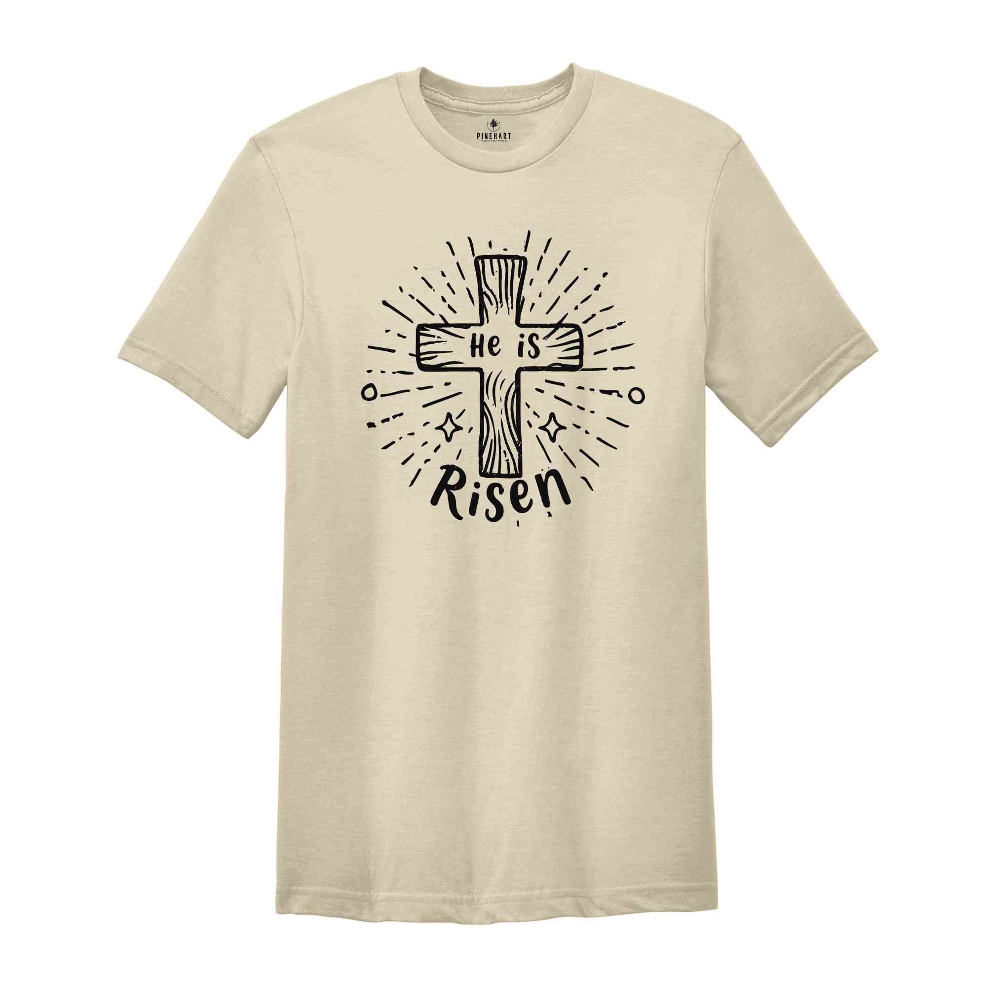 He Is Risen Shirt,Risen Easter Shirt,Christian Easter Outfit,Bible Verse Shirt ,Gift For Christian ,Jesus Shirt ,Christian Apparel