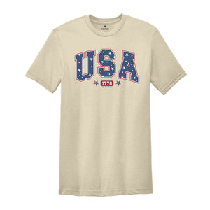 USA Shirt, 1776 Shirt, 4th Of July Shirt, Independence Day Shirt, God Bless America, Patriotic Shirt, Red White And Blue Shirt