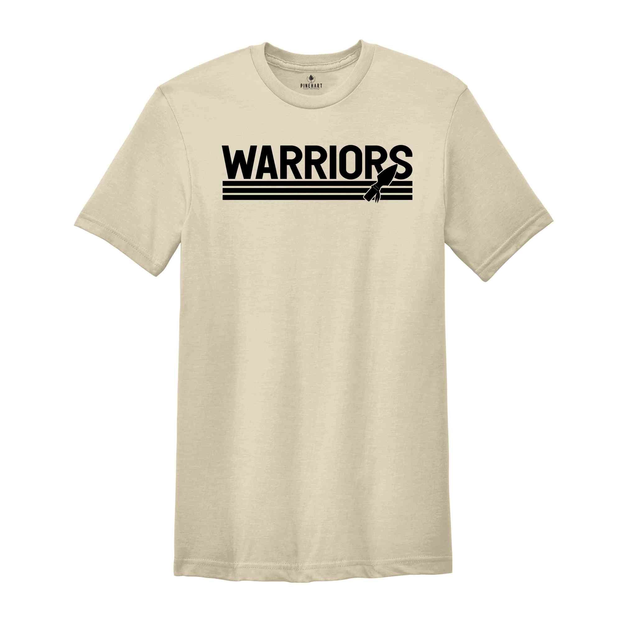 Team Mascot Warriors Shirt, Warriors Team Shirt, Warriors Team Spirit Shirt, Warriors Fan Shirt, School Spirit Shirt, Warriors Mascot Shirt