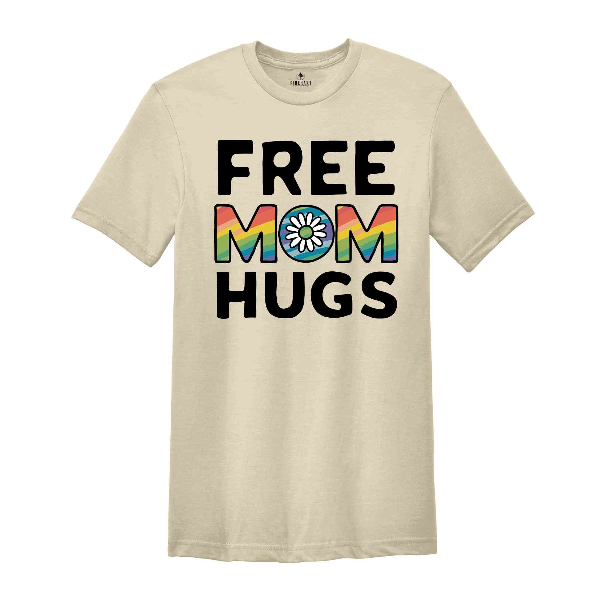 Free Mom Hugs Shirt, Love Is Love Shirt, Pride Flower Shirt, Equality Shirt, Queer Shirt, Funny Gay Pride , LGBT Pride Gift